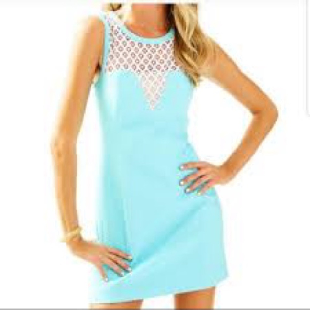 Lilly Pulitzer Vandalia Shift Dress in Serene Blue